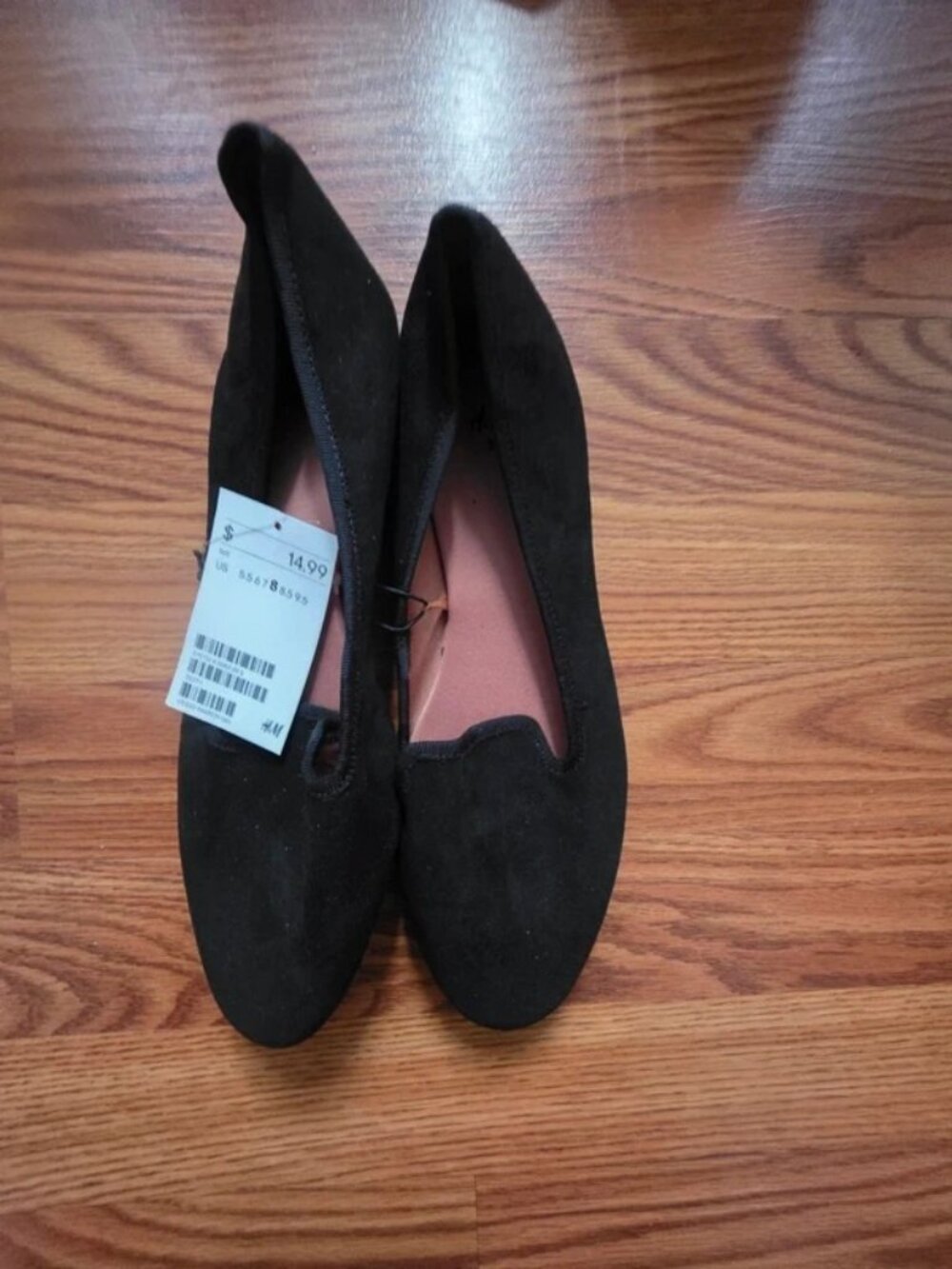 H&M Black Slip-On Flats (New w/ Tags) size 8